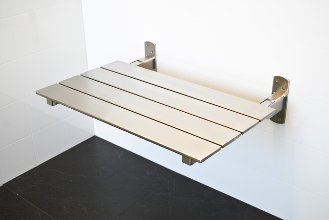 wood shower seat