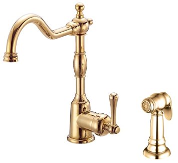 Polished Brass Kitchen Faucets
