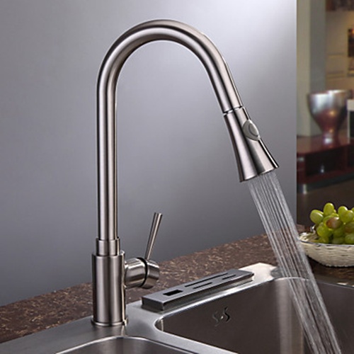 Brushed Nickel Kitchen Faucet