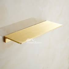Brass Bathroom Shelves