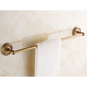 Golden Antique Brass Towel Bars Wall Mount Bathroom