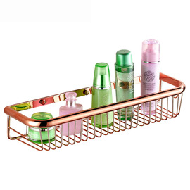 Rose Gold vintage Bathroom Shelves Rectangular Shaped