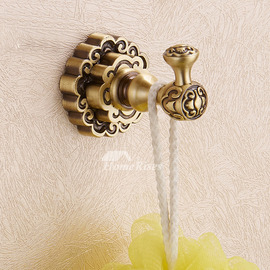 Gold vintage Antique Bronze Robe Hooks Wall Mount Bathroom