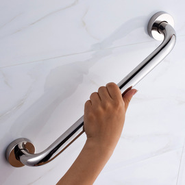 Silver Chrome contemporary Grab Bar For Bathroom