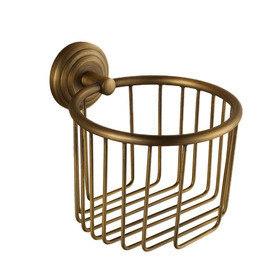 MZ Gold Antique Brushed Brass Wall Mounted Toilet Paper Holder
