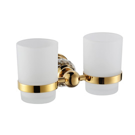 vintage Polished Brass Golden Toothbrush Holder