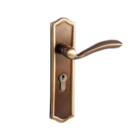 Simple Vintage Rustic Antique Brass Classic Bedroom Door Lock