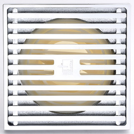 Qst-50 Automatic Sealing Chrome Silver Brass Square Shower Floor Drain