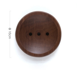 Simple Style Black Walnut Wooden Draining Soap Dish