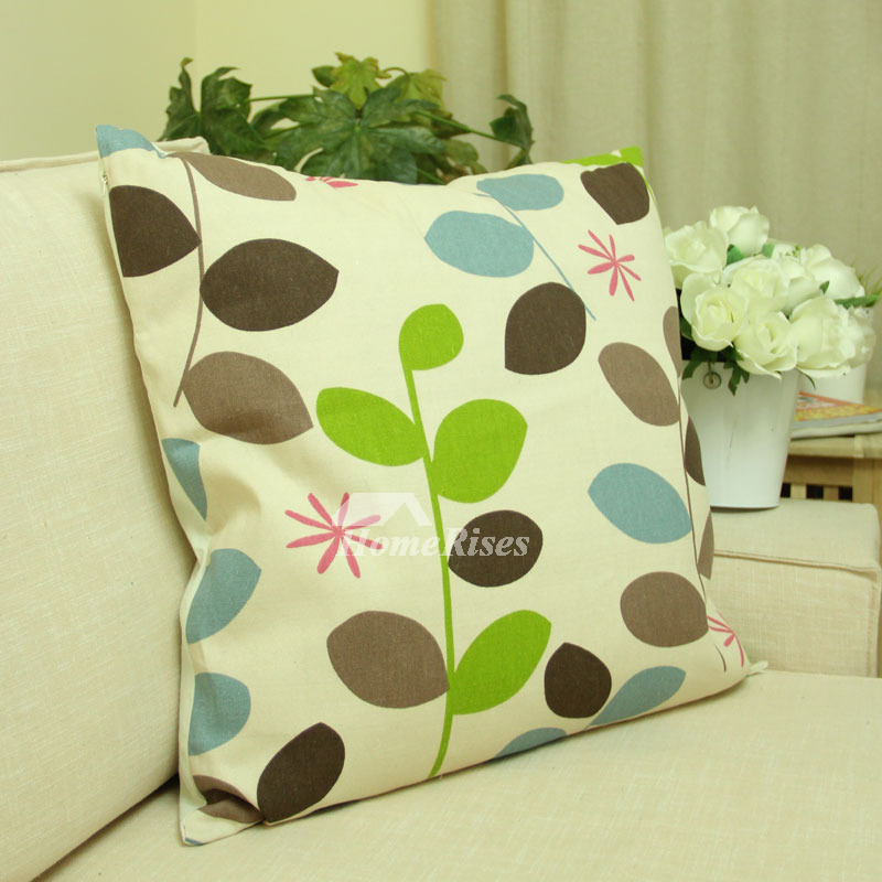 Country Colorful branch Cotton Couch Cheap Throw Pillows Country Colorful branch Cotton Couch Cheap Throw Pillows
