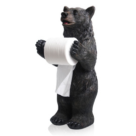 Funny Black Bear | Alligator Free Standing Toilet Paper Holder