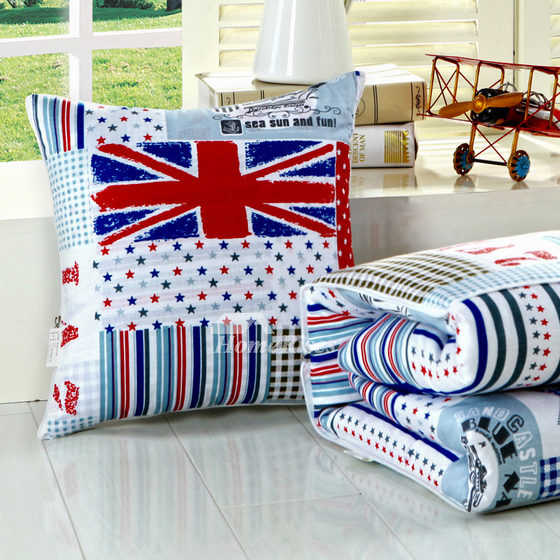 Designer Colorful Geometric Cotton Couch Throw Pillows