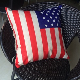 American Flag  Unique Blue And Red Throw Pillows Memory Foam