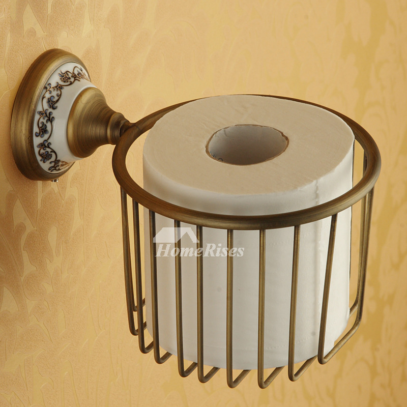 Cassoria Antique Gold Wall Mount Paper Towel Holder