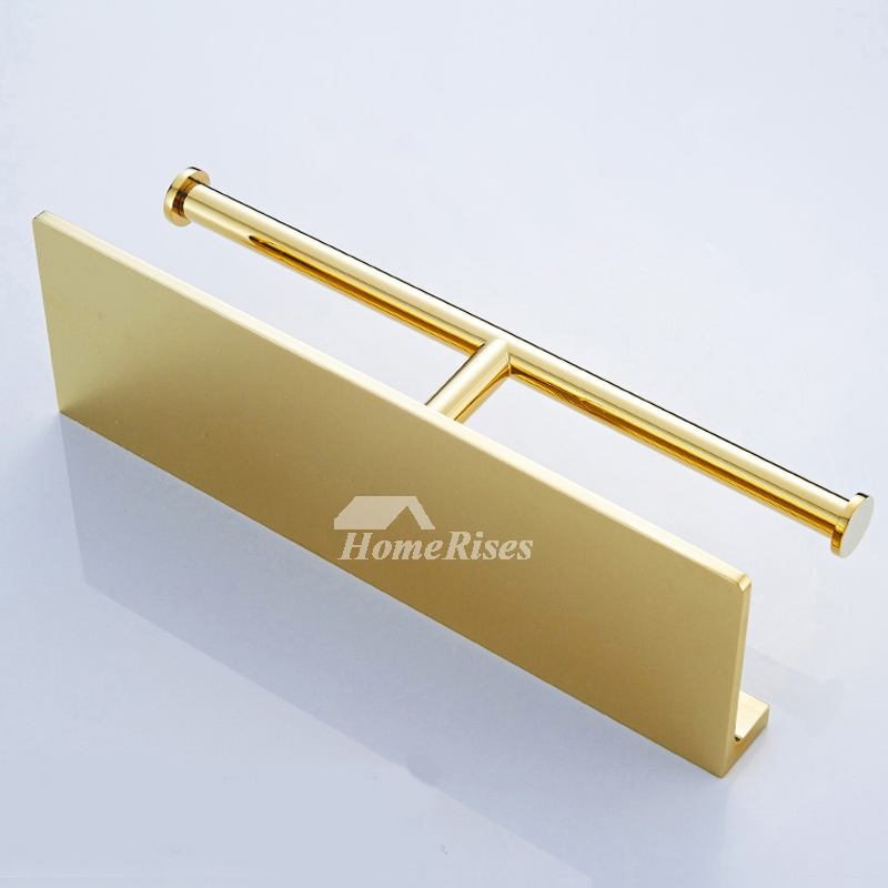 New Wall Mounted luxury Solid Brass gold Toilet Paper Holder