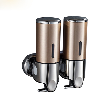 Commercial Double Soap Dispenser Gold Wall Mount