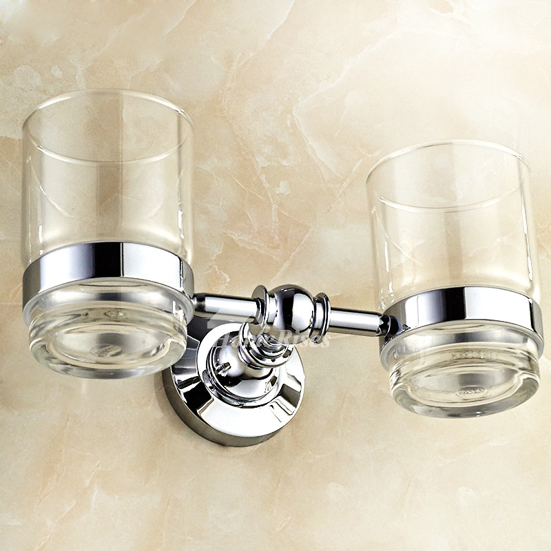 Glass Silver Toothbrush Holder At Samantha Hanlon Blog