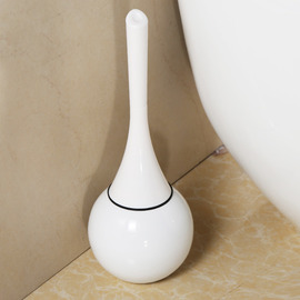 Toilet Brush With Holder White ABS Painting
