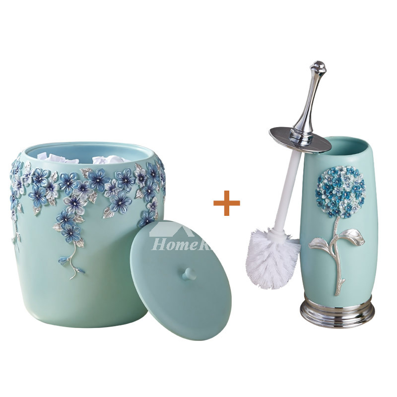 Decorative Macaron Blue Best Toilet Brush And Holder Carved Decorative Macaron Blue Best Toilet Brush And Holder Carved