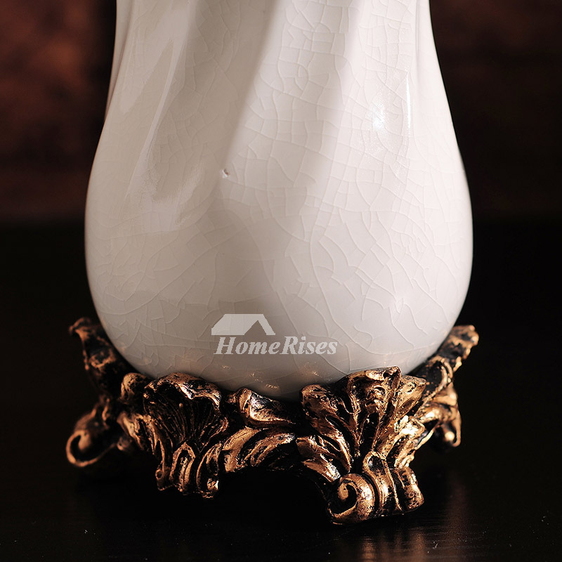 High End Crack Ceramic Bathroom Accessories Set In White