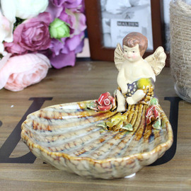 Decorative Soap Dish Angle Shaped Free Standing Ceramic