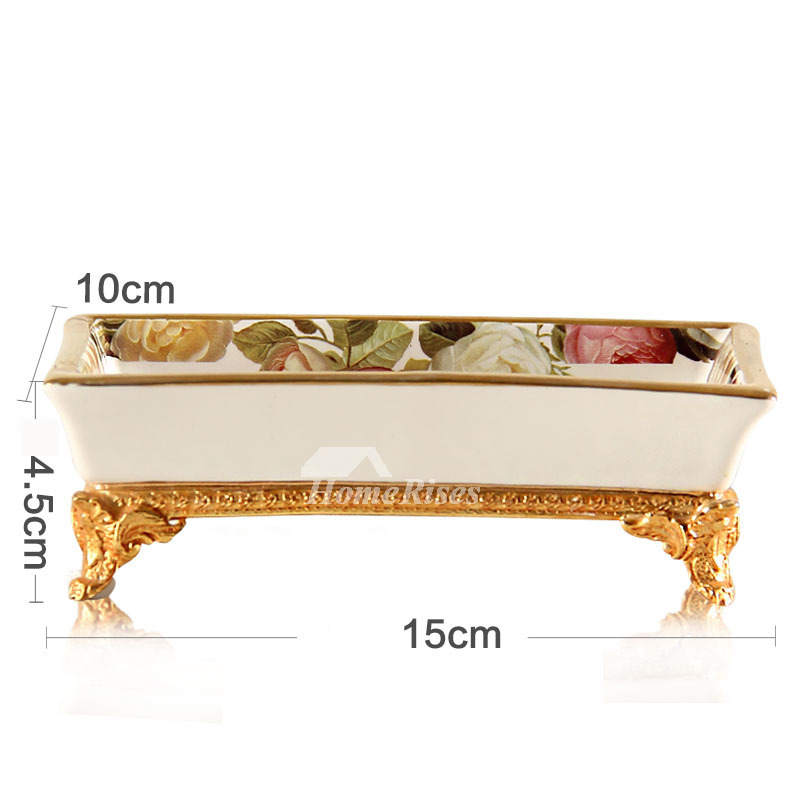 Boutique Enamel Rectangular Shaped Clawfoot Tub Soap Dish