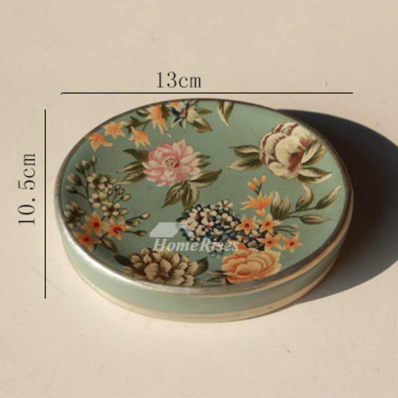 Porcelain Soap Dish For Shower Round Shaped Enamel
