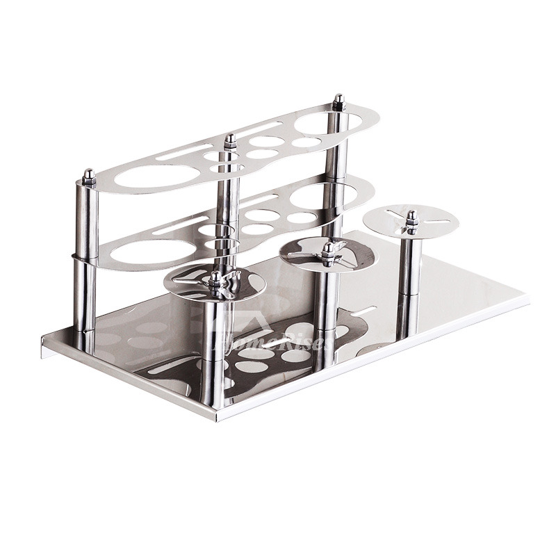 Smooth Wall Mounted Stainless Steel Toothbrush Holder