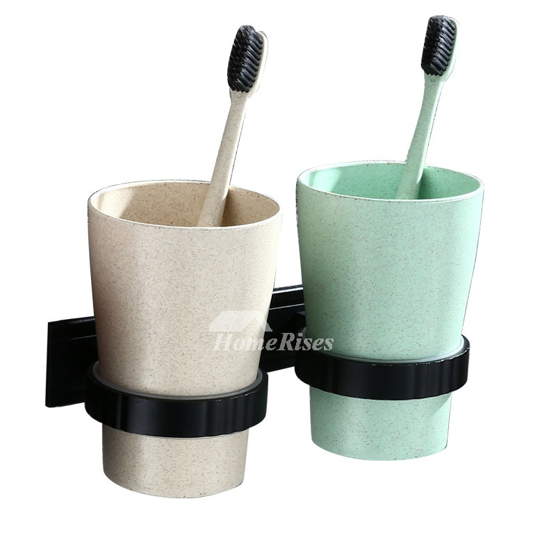 Designer Fiber No Drill Bathroom Toothbrush Holder