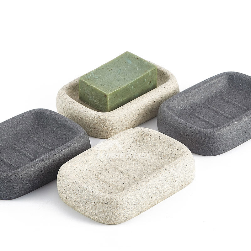 Designer Free Standing Resin Stone Soap Dish