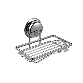 Solid Suction Cup Stainless Steel Silver Soap Dish