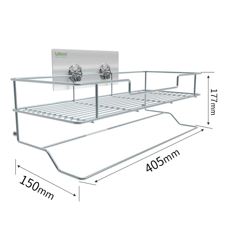 Solid No Drill Stainless Steel Metal Bathroom Shelf Bathroom Solid No Drill Stainless Steel Metal Bathroom Shelf Bathroom