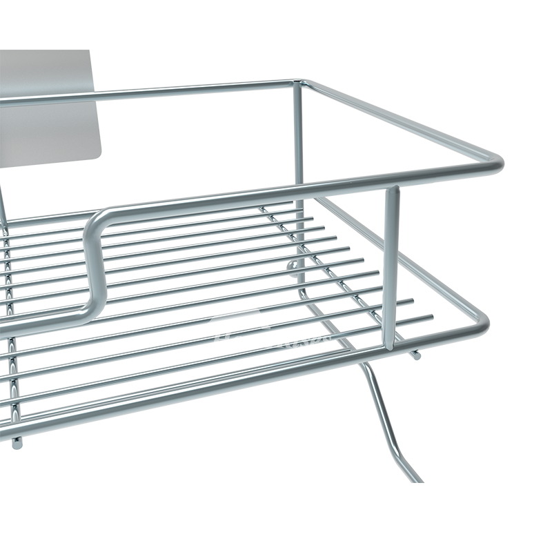 Solid No Drill Stainless Steel Metal Bathroom Shelf Bathroom Solid No Drill Stainless Steel Metal Bathroom Shelf Bathroom