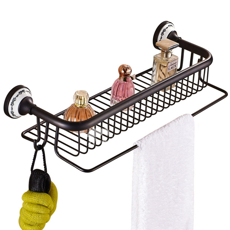 Oil-Rubbed Bronze Hanging Shower Caddy