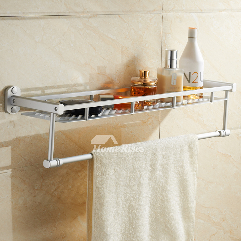 Aluminum Bathroom Shelves Wall Mounted Painting