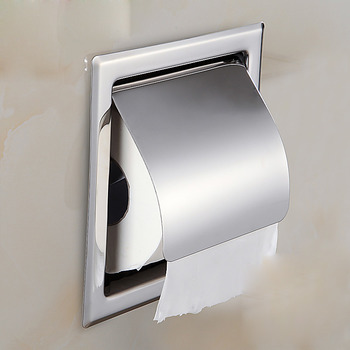 Recessed Toilet Paper Holder Single/Double Stainless Steel