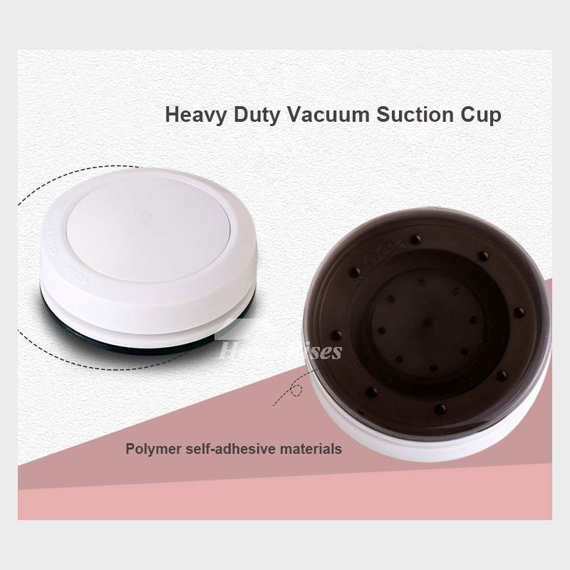 Good Quality Suction Cup 1 - 3 Tier No Drill ABS Plastic White