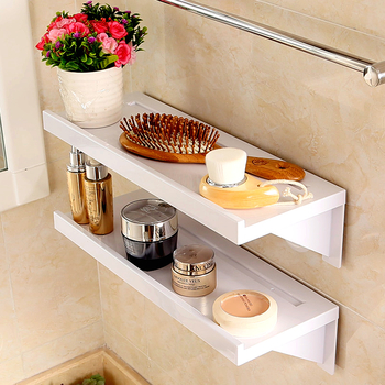 Good Quality Suction Cup 1 - 3 Tier No Drill ABS Plastic White Bathroom Wall Shelf Shower Floating Shelf
