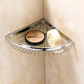Small Corner Shelf For Bathroom Brass Chrome Wall Mount