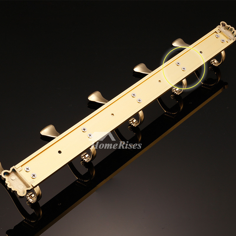 Luxury Wall Mount Polished Brass Bathroom Shower Hooks