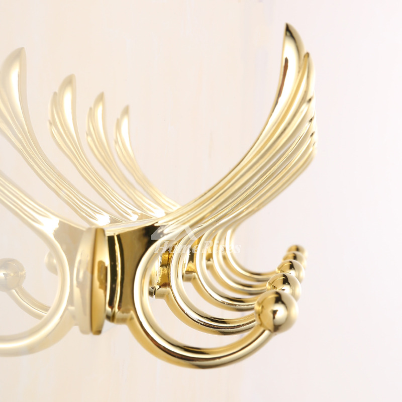Luxury Polished Brass Towel Hooks For Bathroom