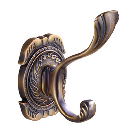 Carved Wall Mount Bathrobe Hook Alloy Single