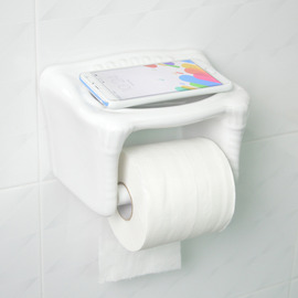 Ceramic Toilet Paper Holder Wall Mount With Shelf