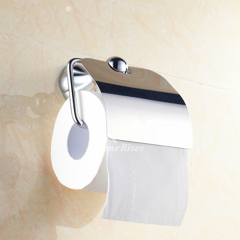 Thicken Stainless Toilet Paper Holder Chrome Wall Mount