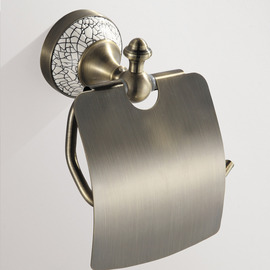 Antique Bronze Toilet Paper Holder Wall Mount Ceramic
