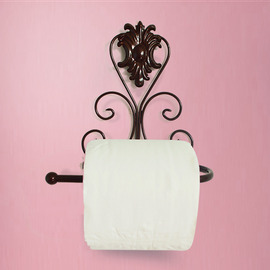 Smooth Wall Mount Painting Iron Toilet Paper Holder