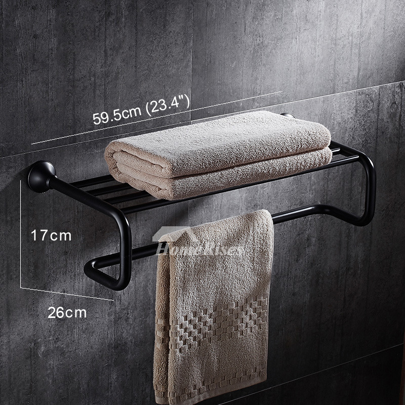 5-Piece Black Oil-Rubbed Bronze Bathroom Accessories Set