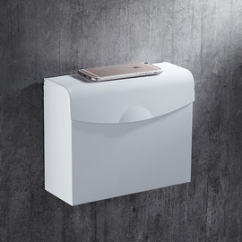 Modern Wall Mount White Toilet Paper Holder Bathroom