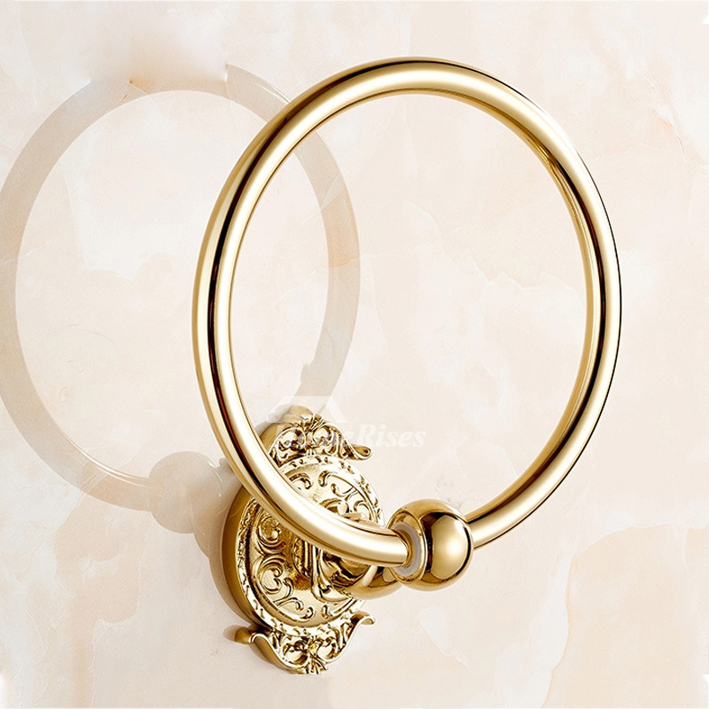 Unique Towel Rings Alloy Wall Mount Chrome/Polished Brass/Copper/Painting