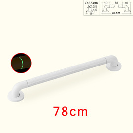 Simple Stainless Steel Wall Mount White Grab Bars